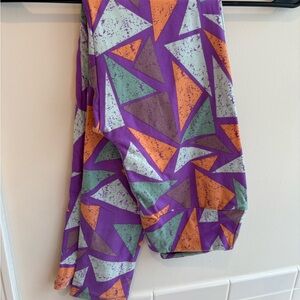 LuLaRoe Purple and Orange Kids Leggings